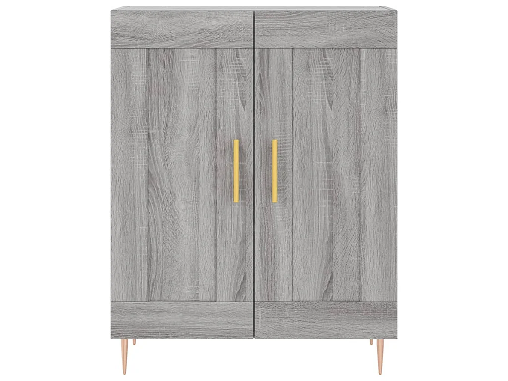 Buffet haut Sonoma gris 69,5x34x180 cm Bois d'ingénierie