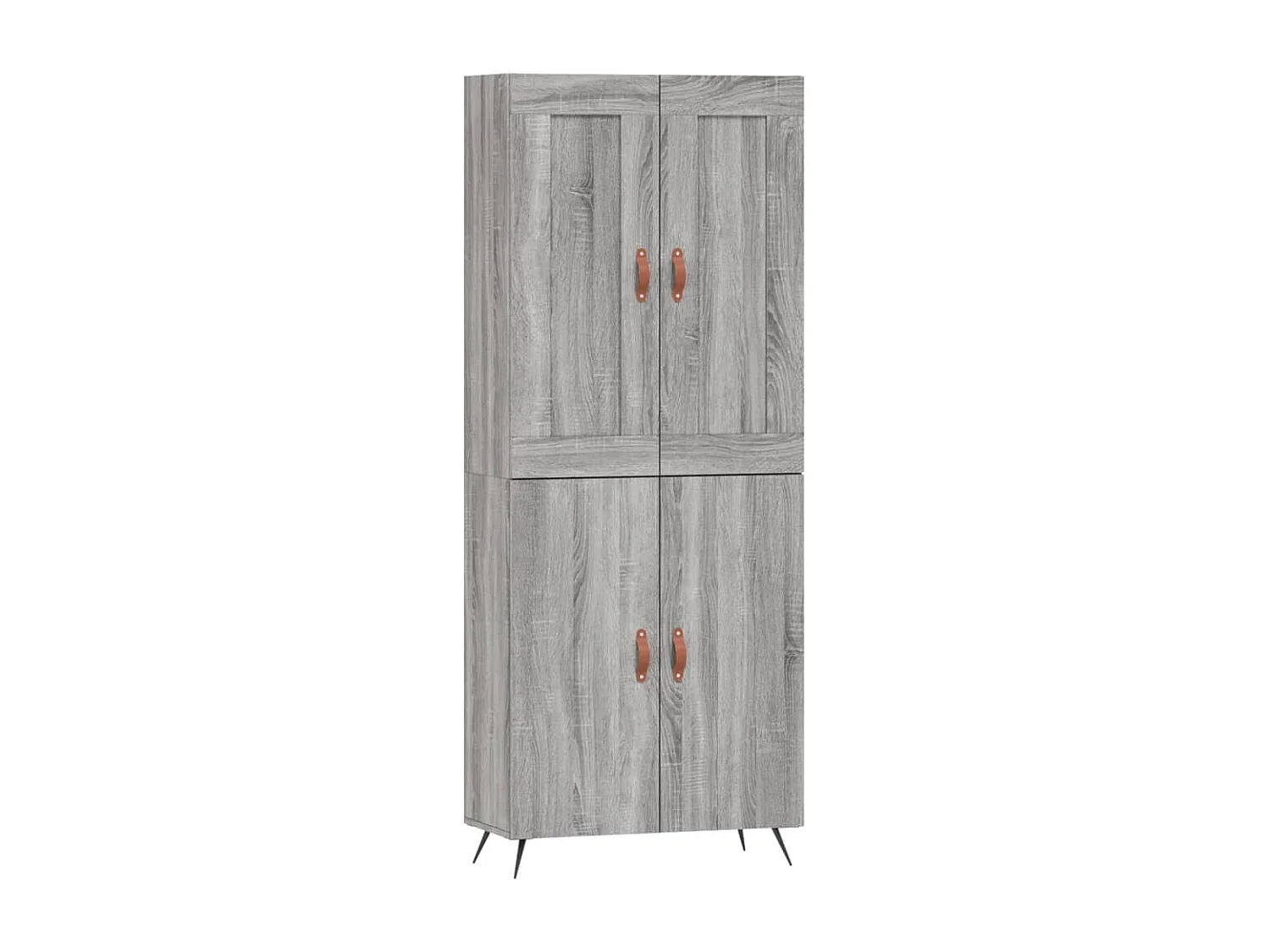 Buffet haut Sonoma gris 69,5x34x180 cm Bois d'ingénierie
