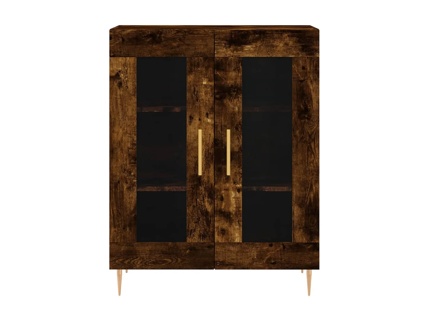 Credenza Rovere Fumo  69,5x34x180 cm in Legno Multistrato
