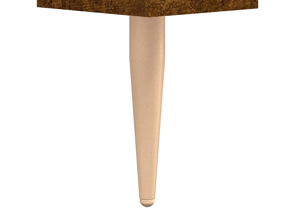 Buffet haut Chêne fumé 69,5x34x180 cm Bois d'ingénierie