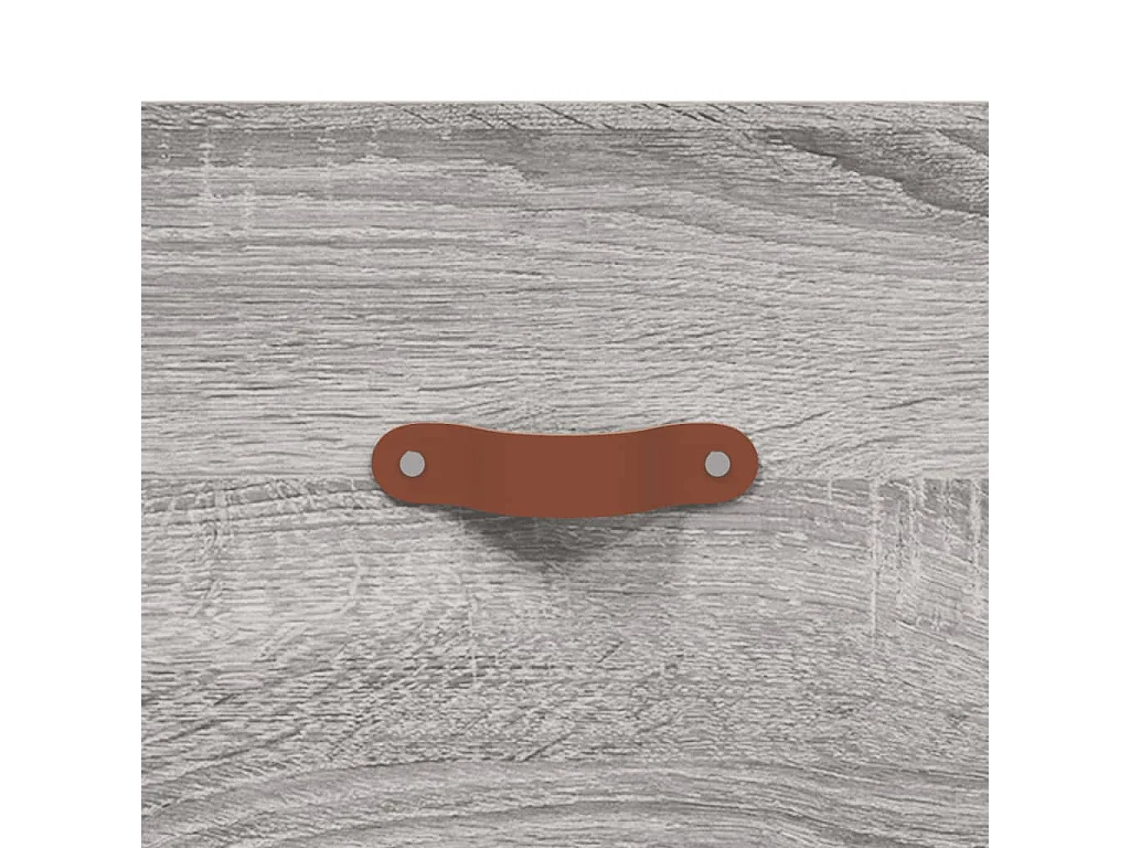 Aparador alto madera contrachapada gris sonoma 69,5x34x180 cm