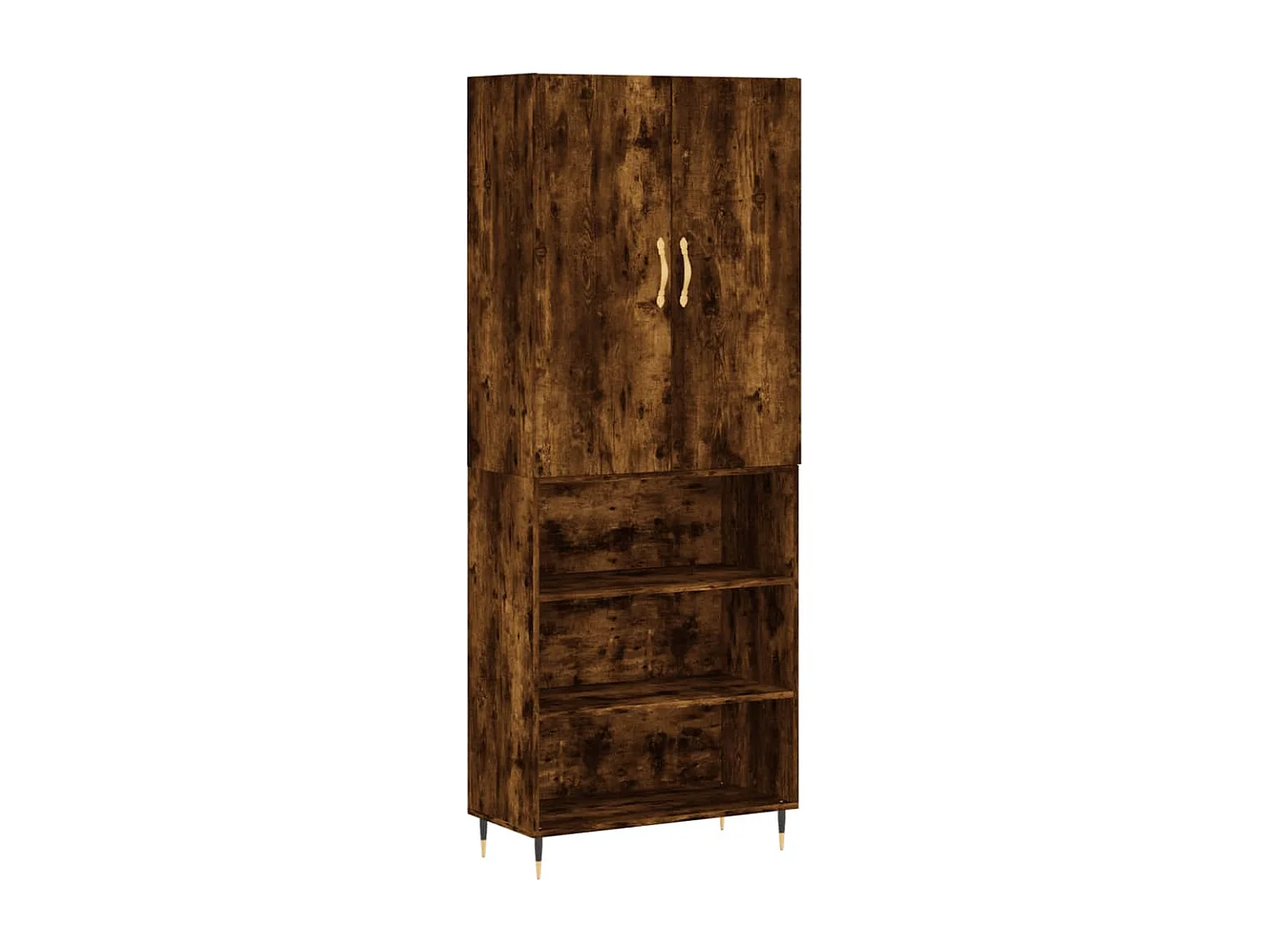 Credenza Rovere Fumo  69,5x34x180 cm in Legno Multistrato