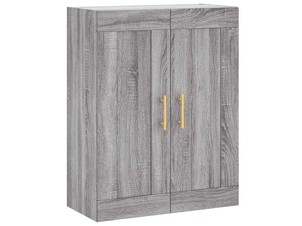 Highboard Grau Sonoma 69,5x34x180 cm Holzwerkstoff