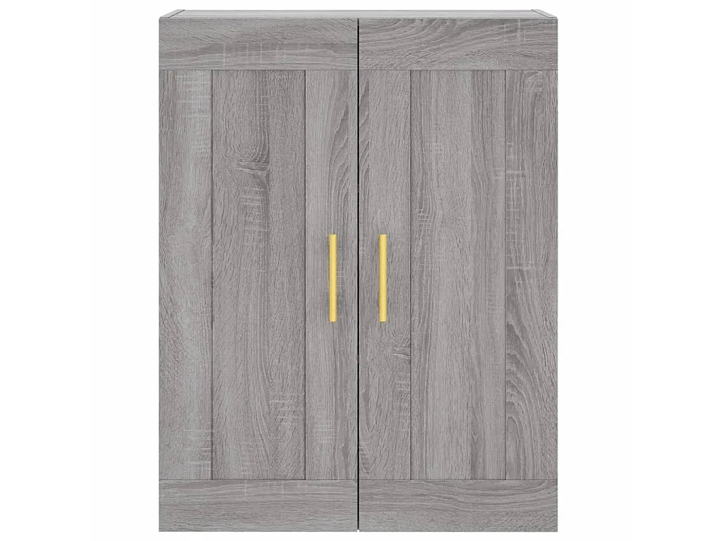 Highboard Grau Sonoma 69,5x34x180 cm Holzwerkstoff