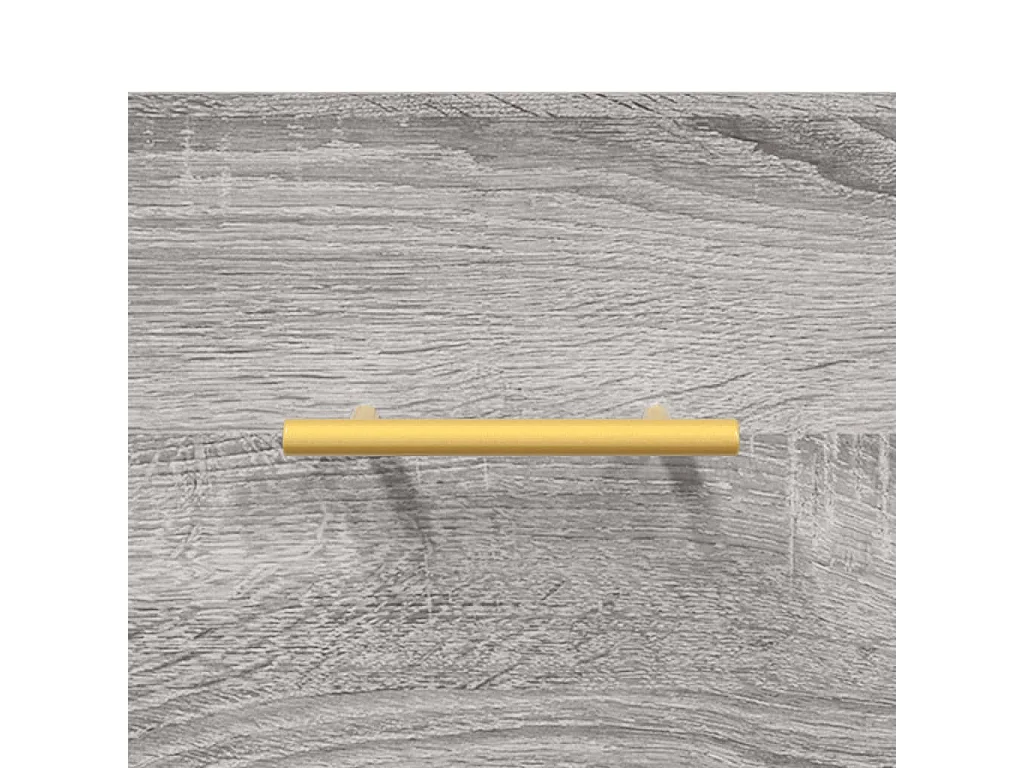 Highboard Grau Sonoma 69,5x34x180 cm Holzwerkstoff