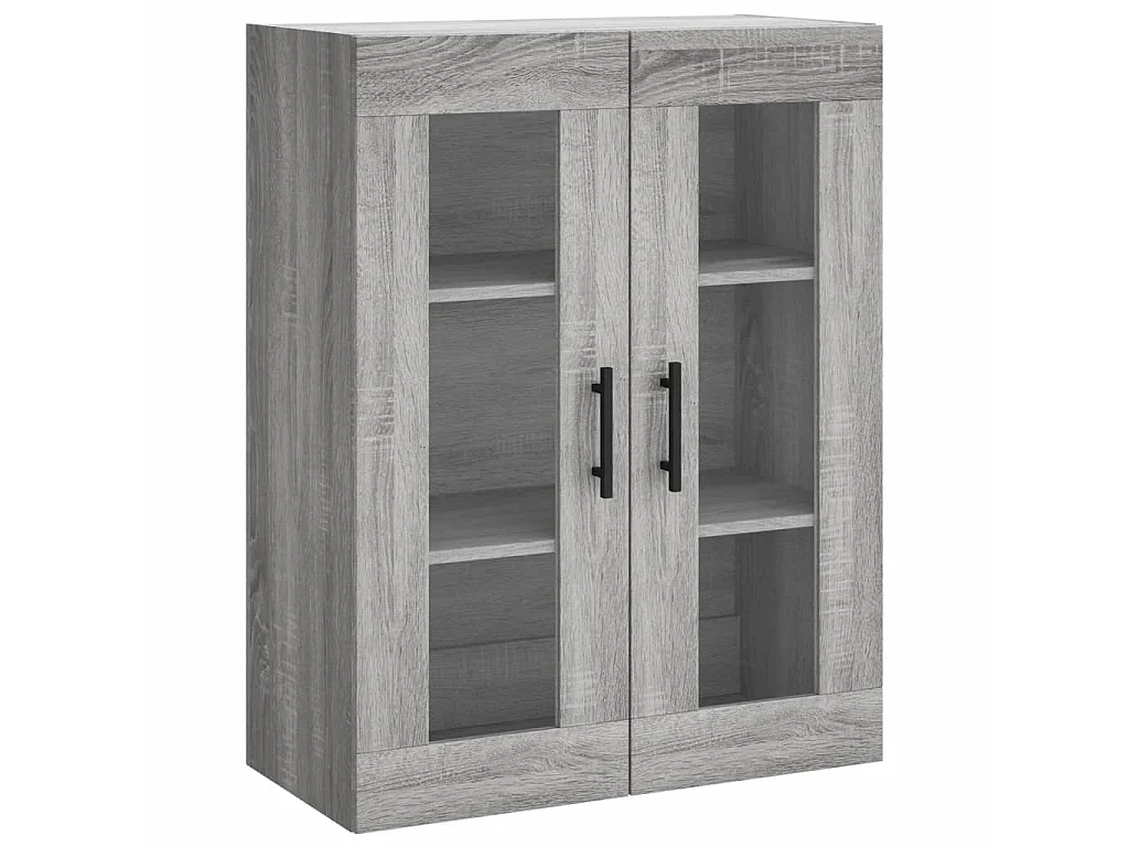 Buffet haut Sonoma gris 69,5x34x180 cm Bois d'ingénierie