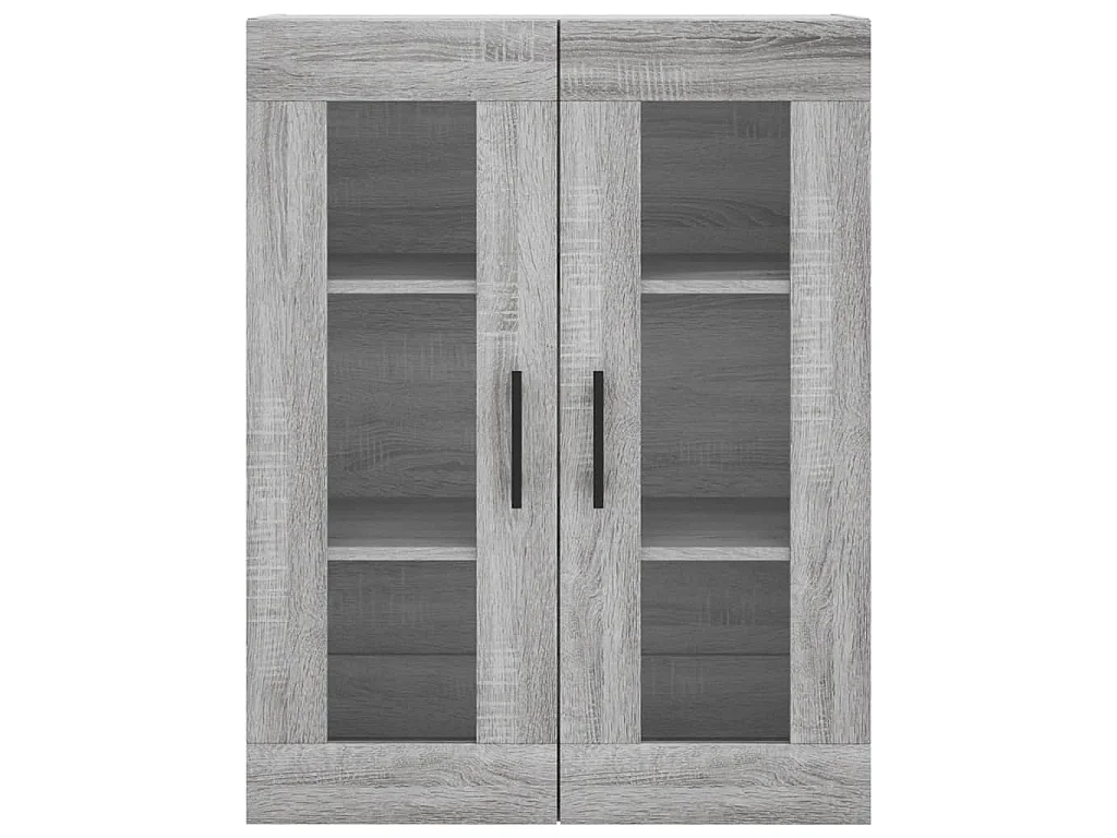 Buffet haut Sonoma gris 69,5x34x180 cm Bois d'ingénierie