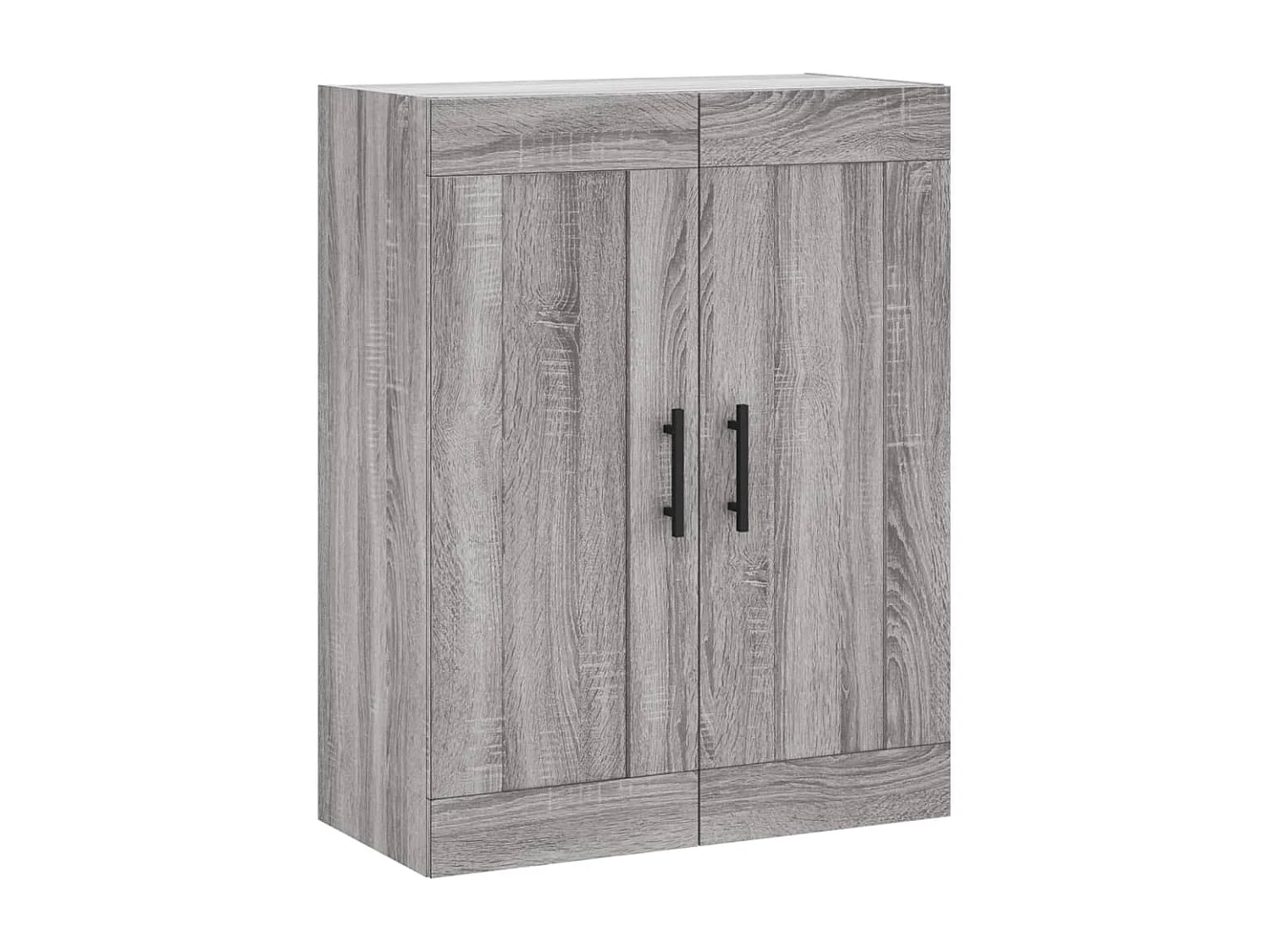 Credenza Grigio Sonoma 69,5x34x180 cm in Legno Multistrato