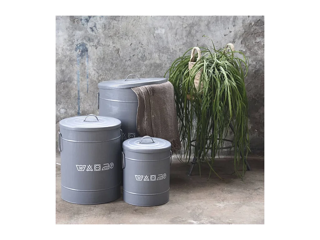 LABEL51 Wasmand - Zwart - Metaal - S