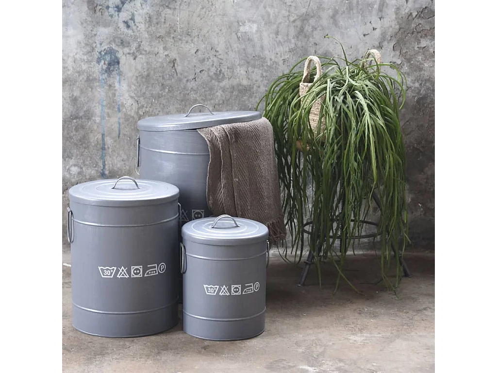 LABEL51 Wasmand - Zwart - Metaal - S