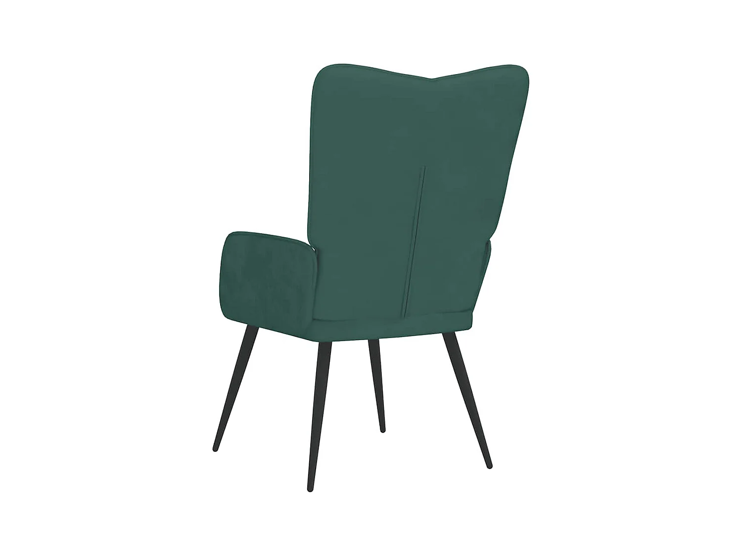 Chaise de relaxation Vert foncé Velours