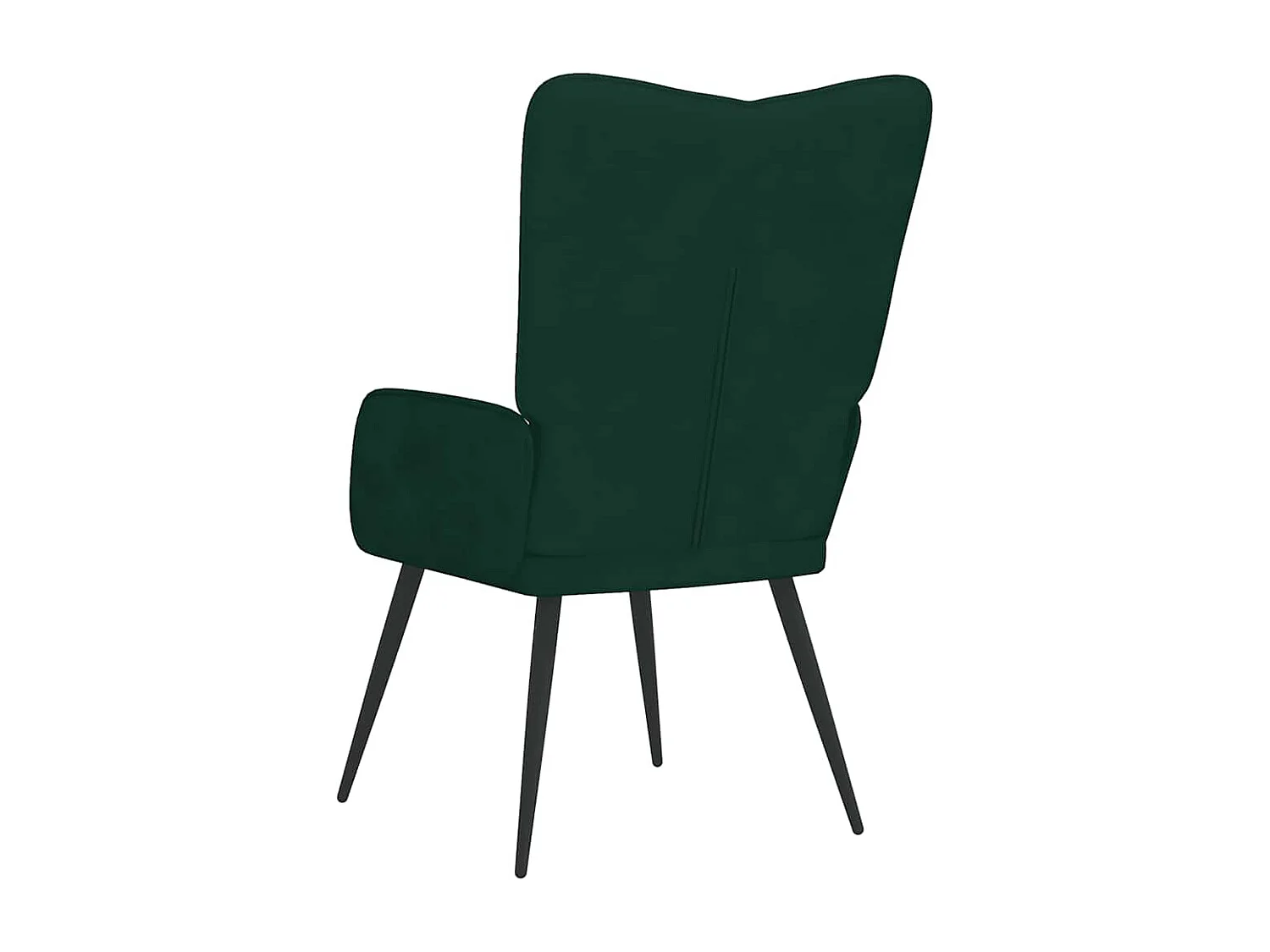 Chaise de relaxation Vert foncé Velours