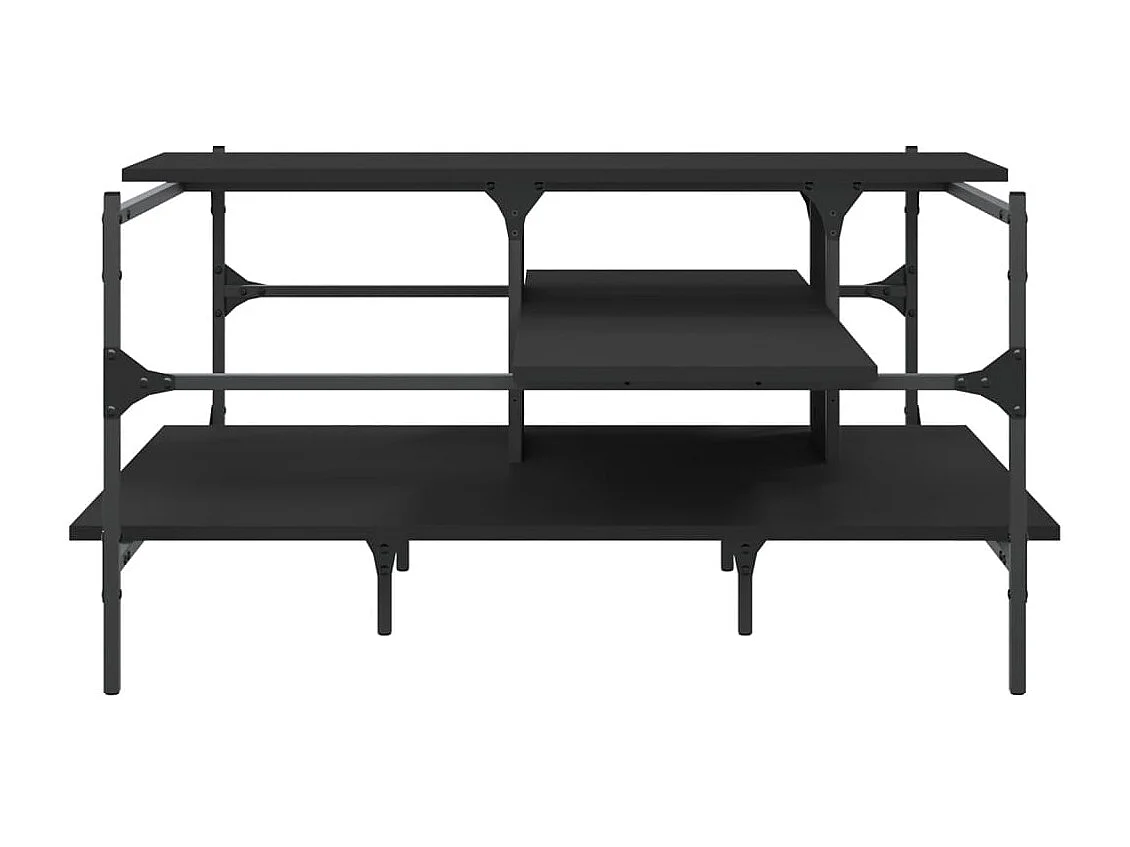 Salontafel 100x100x48,5 cm bewerkt  hout zwart