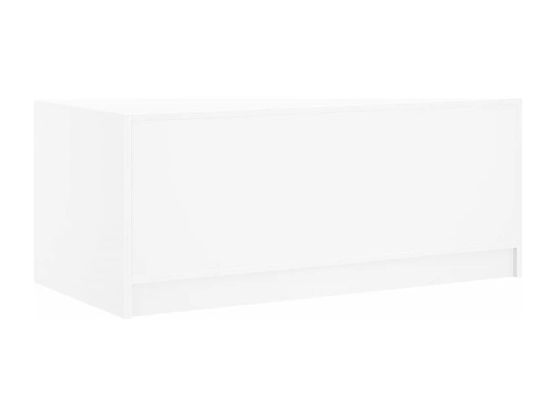 Mesa de centro c/ portas de vidro 102x50x42 cm branco