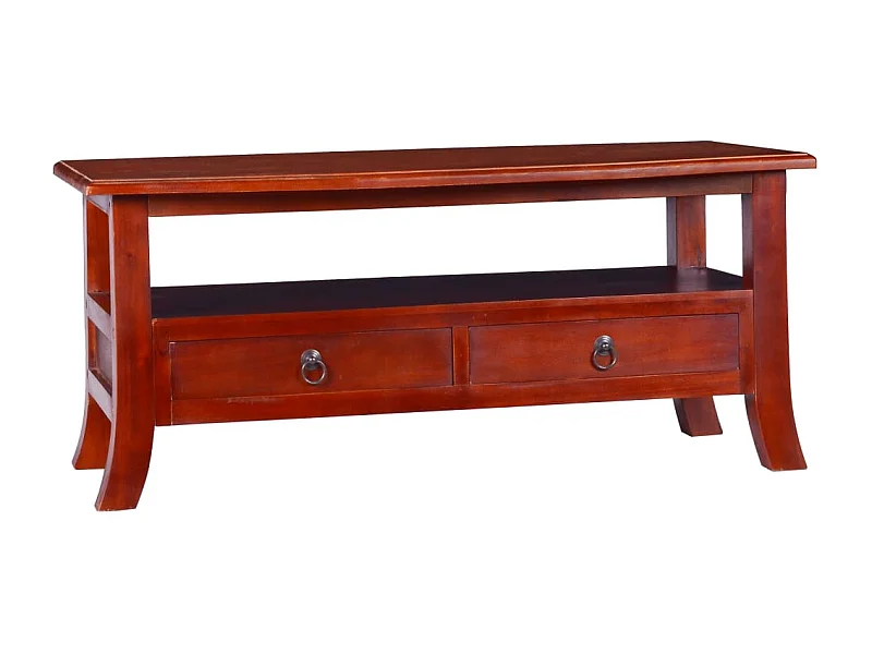 Tavolino da Salotto Classico Marrone 90x50x40cm Legno di Mogano