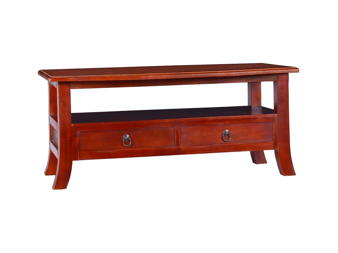 Couchtisch Klassisch Braun 90x50x40 cm Massivholz Mahagoni
