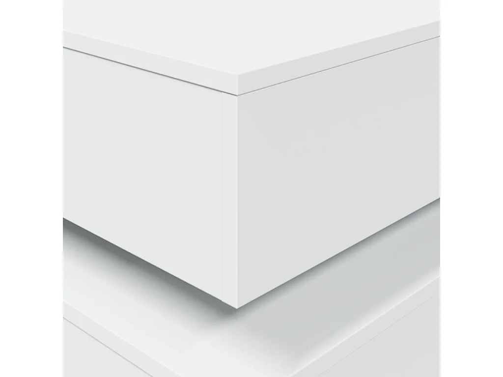 Couchtisch mit LED-Leuchten Weiß 90x50x40 cm