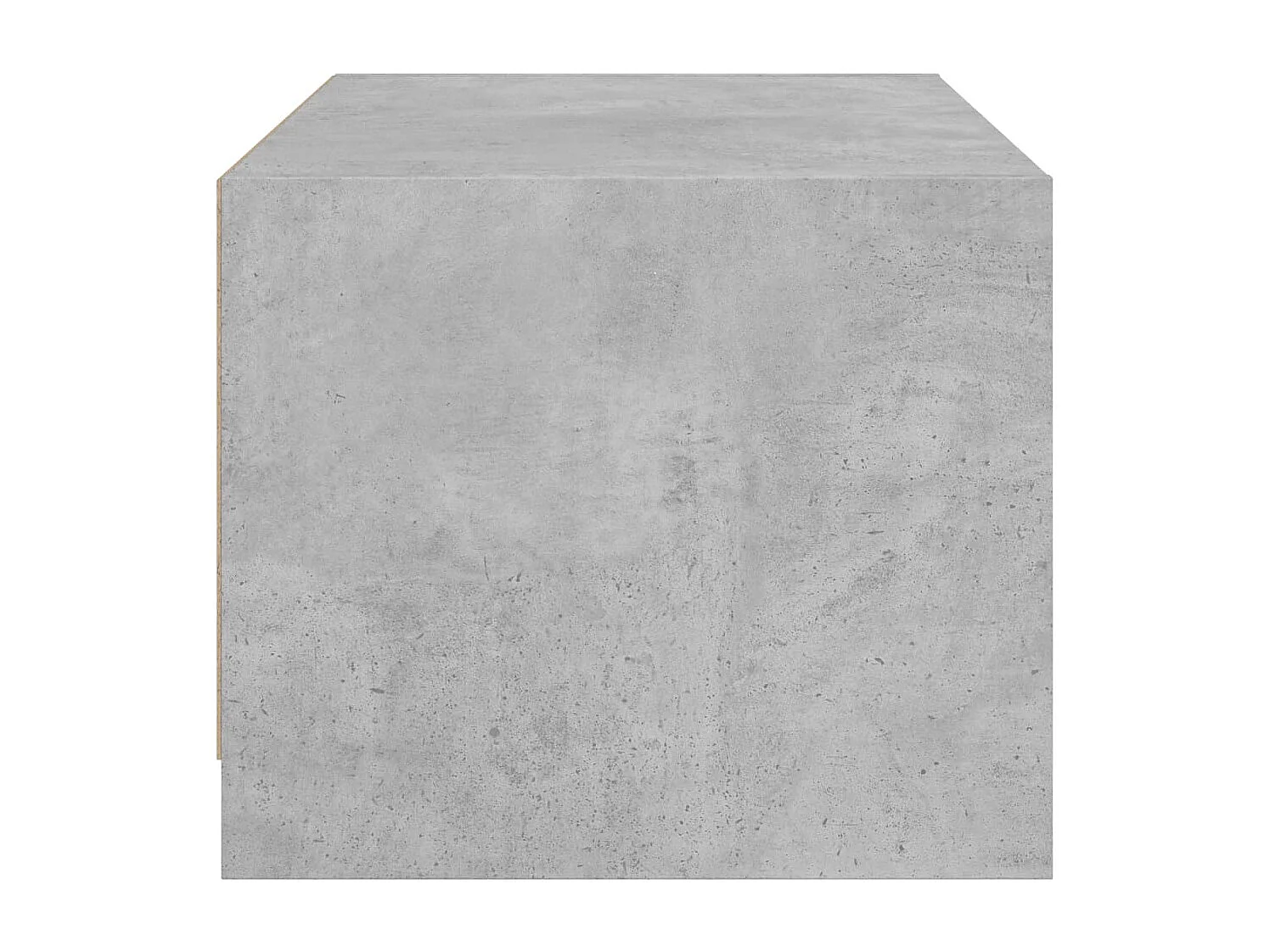Tavolino da Salotto con Ante in Vetro Grigio Cemento 68x50x42cm