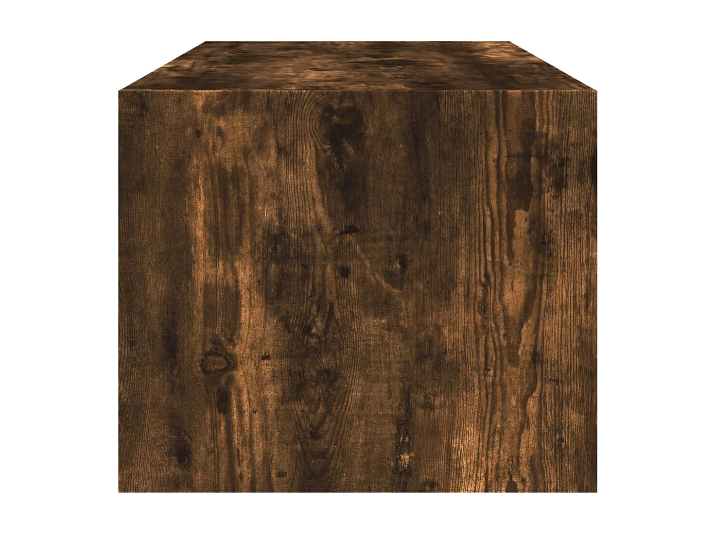 Salontafel met glazen deuren 102x50x42 cm gerookt eikenkleurig