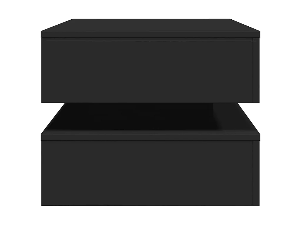 Salontafel met LED-verlichting 90x50x40 cm zwart