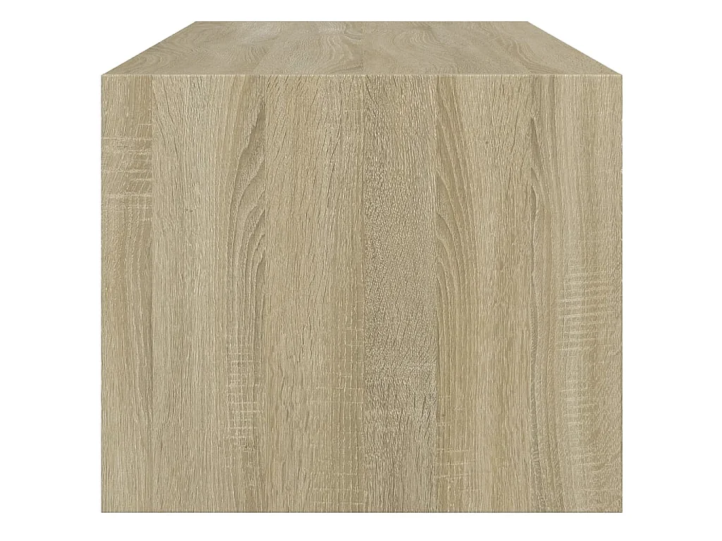 Salontafel met glazen deuren 102x50x42 cm sonoma eikenkleurig