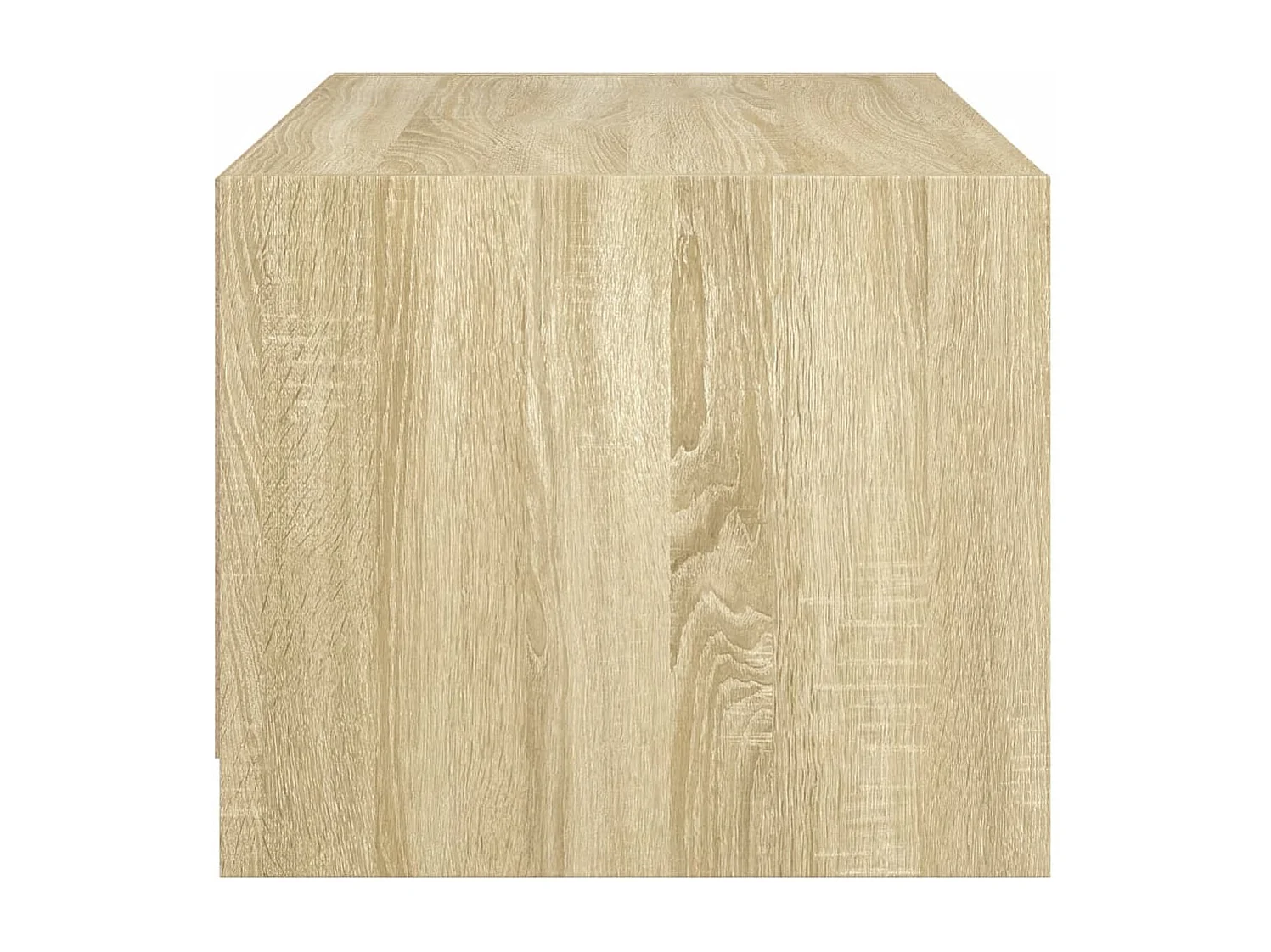 Salontafel met glazen deuren 68x50x42 cm sonoma eikenkleurig