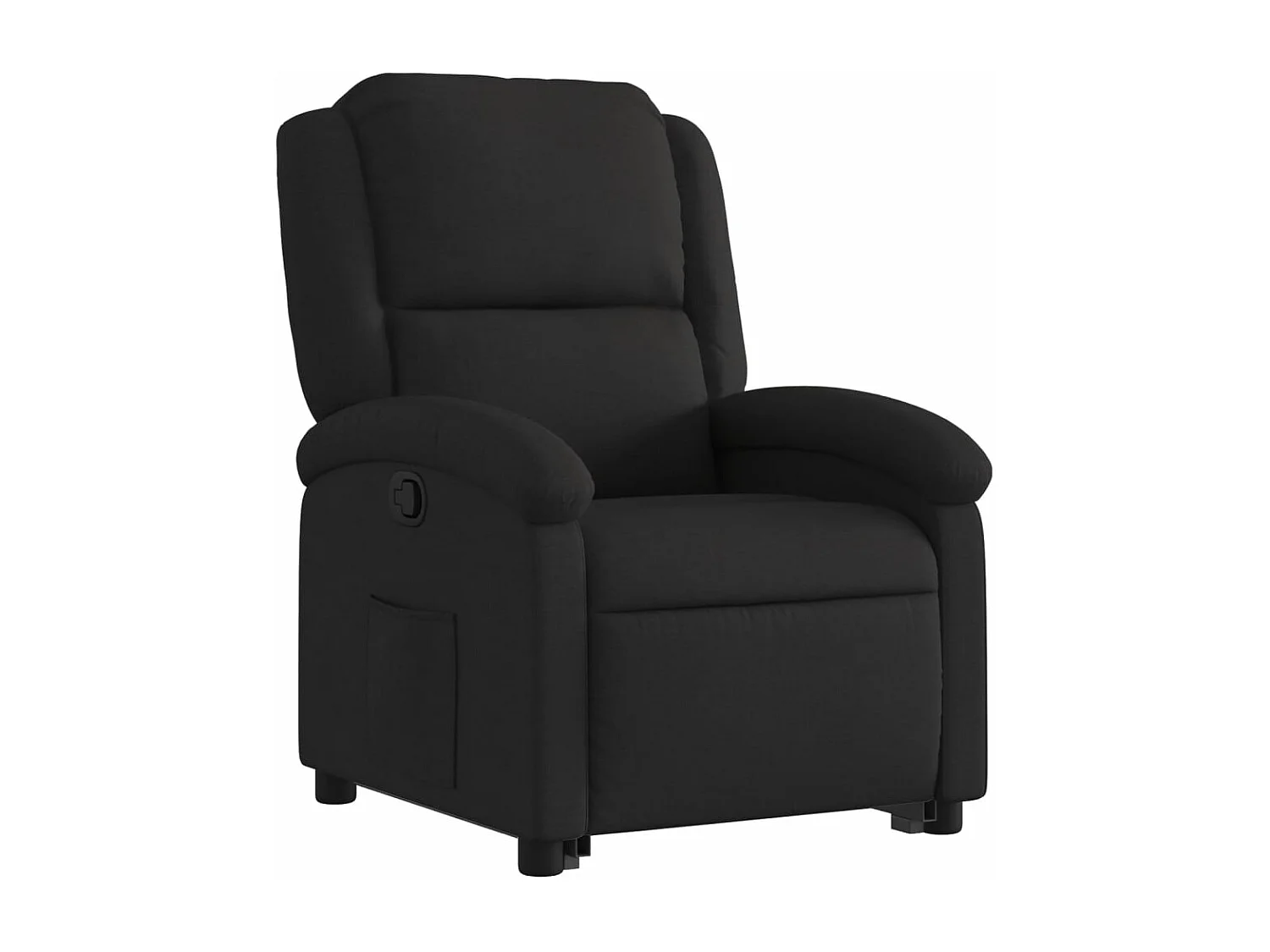 Fauteuil inclinable noir tissu