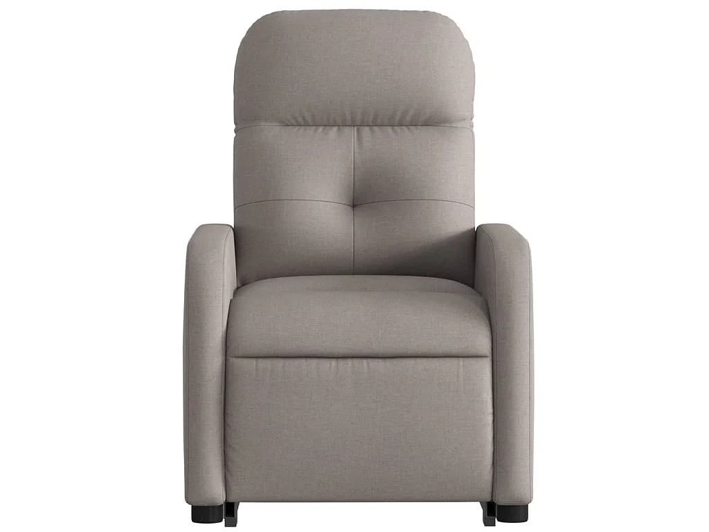 Relaxsessel mit Aufstehhilfe Taupe Stoff