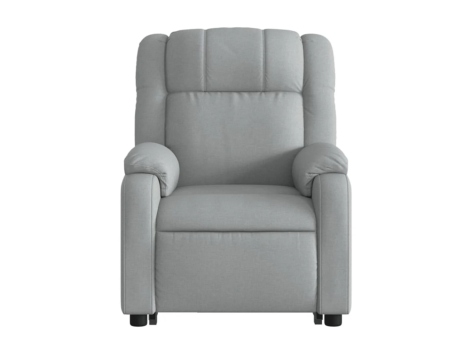 Fauteuil inclinable électrique gris clair tissu