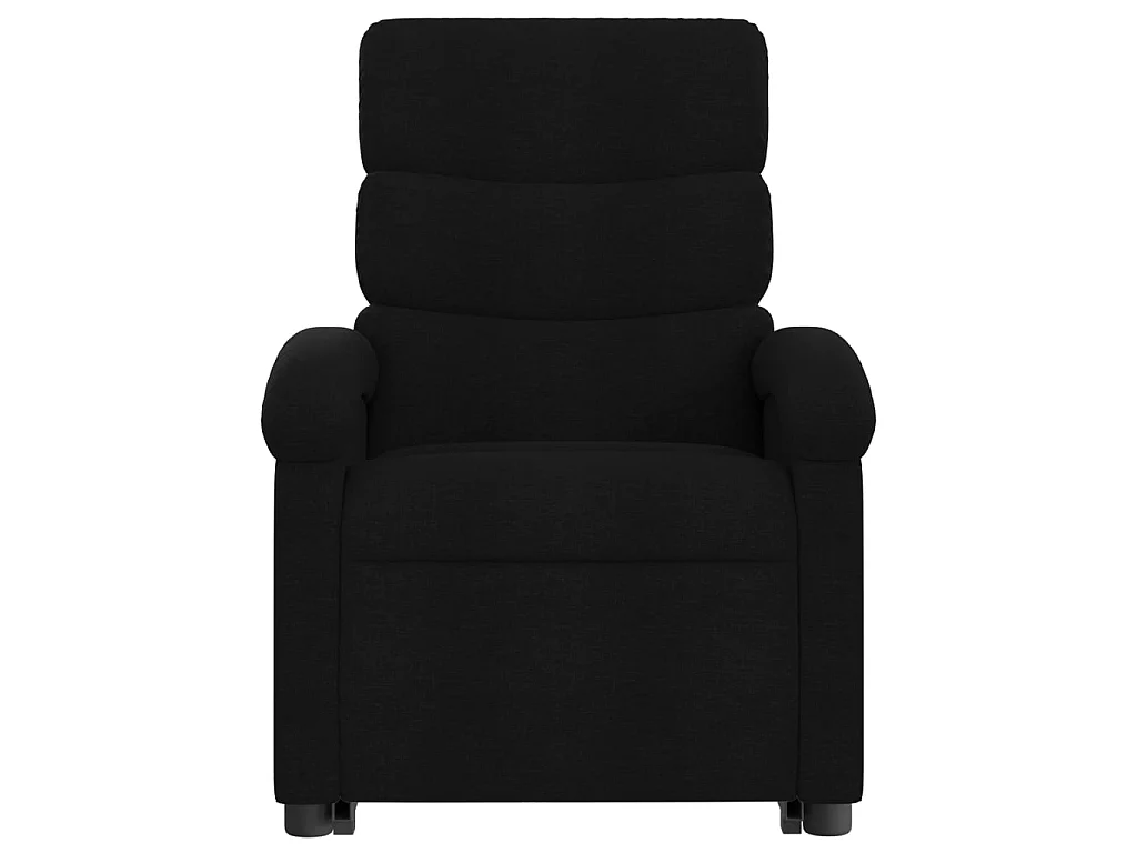 Fauteuil de massage inclinable Noir Tissu