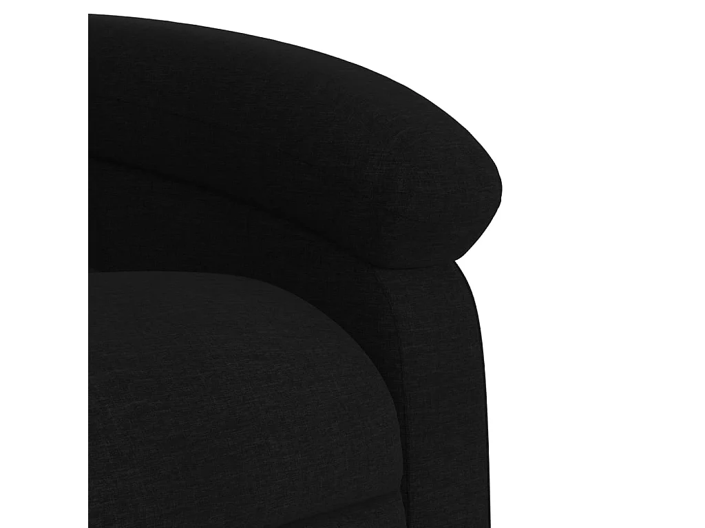 Fauteuil de massage inclinable Noir Tissu
