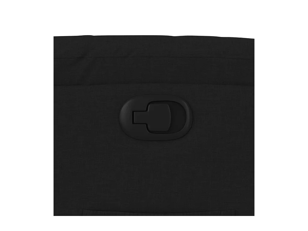 Fauteuil inclinable Noir Tissu