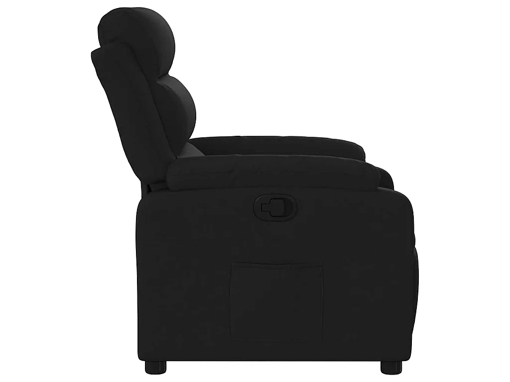 Fauteuil inclinable Noir Tissu