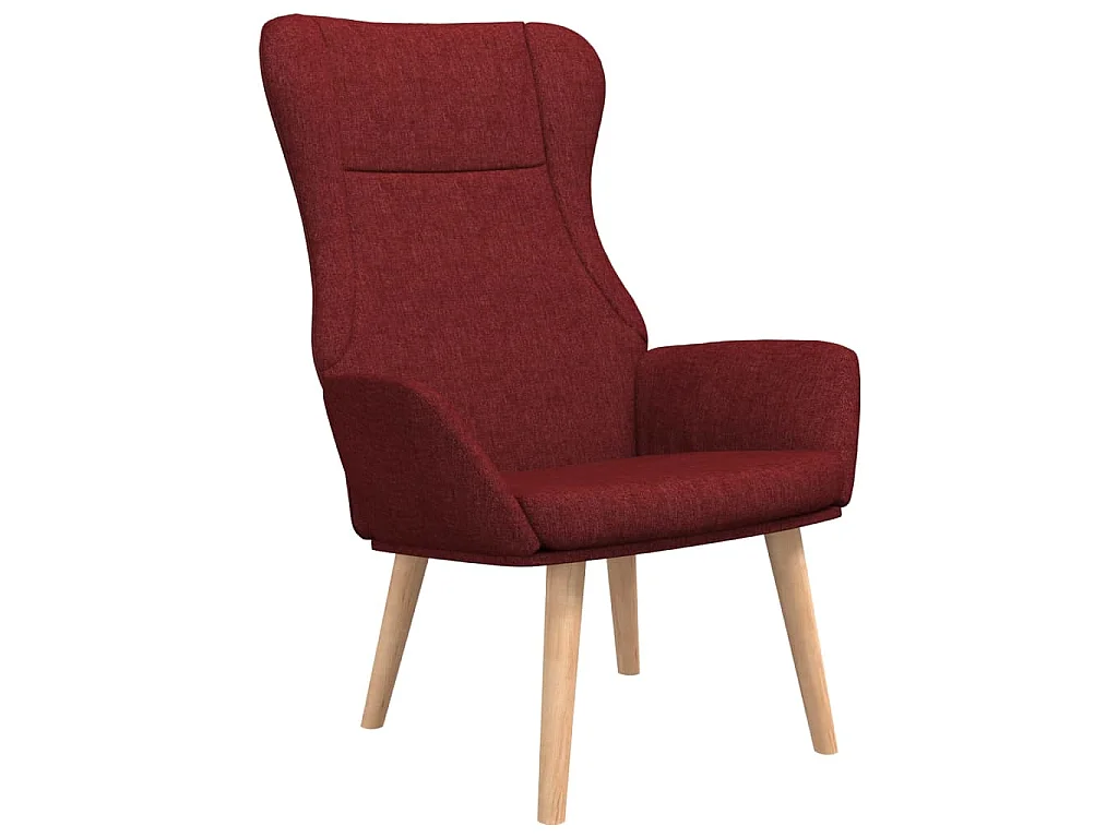 Relaxsessel Stoff Weinrot