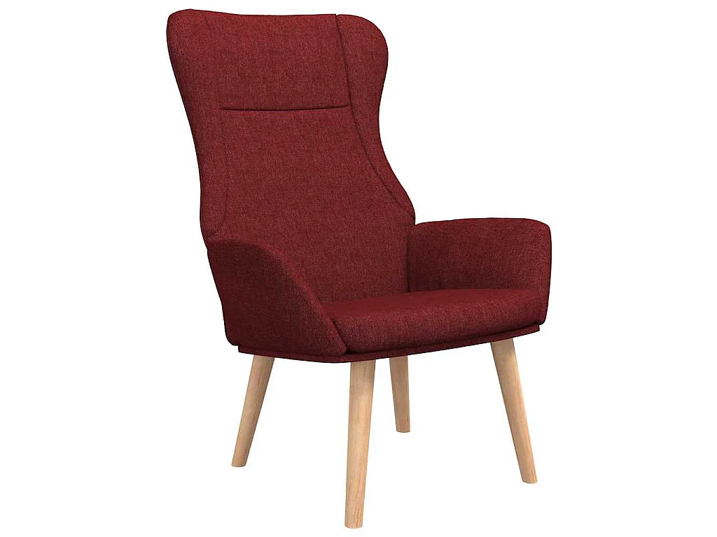 Relaxsessel Stoff Weinrot