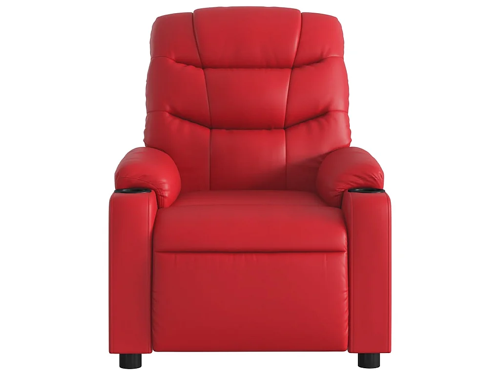 Fauteuil inclinable Rouge Similicuir
