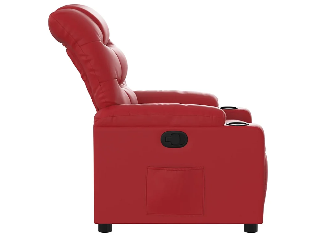 Fauteuil inclinable Rouge Similicuir