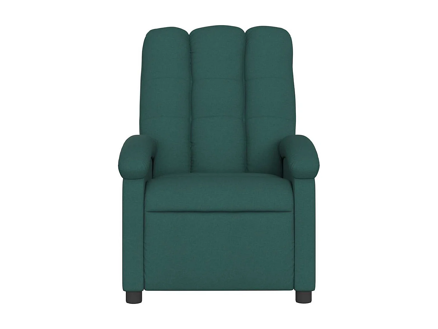 Fauteuil de massage inclinable Vert foncé Tissu