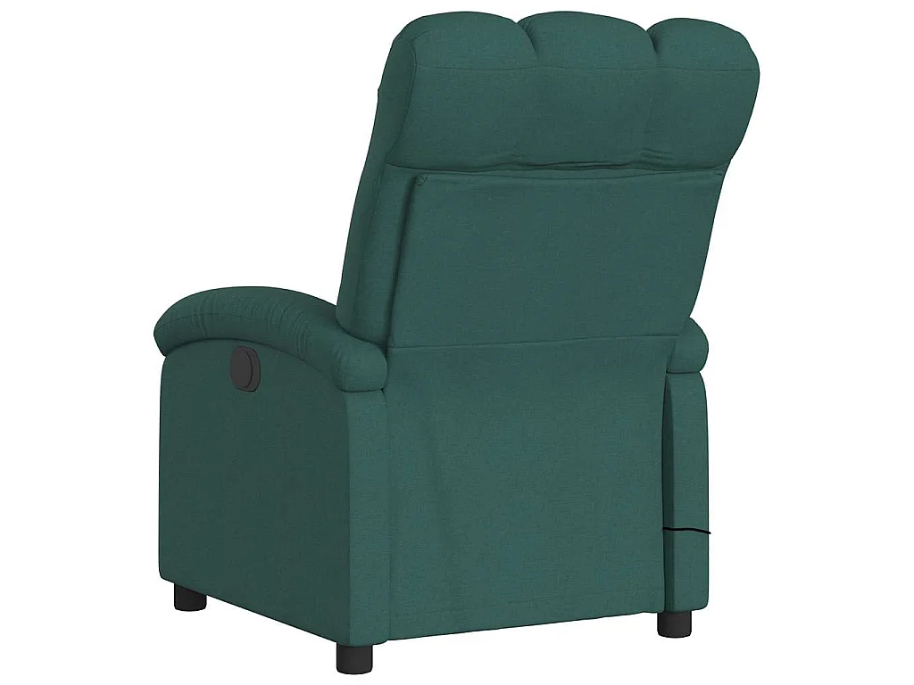 Massagesessel Dunkelgrün Stoff