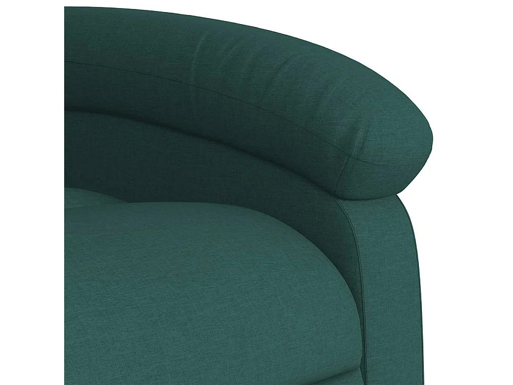 Massagesessel Dunkelgrün Stoff
