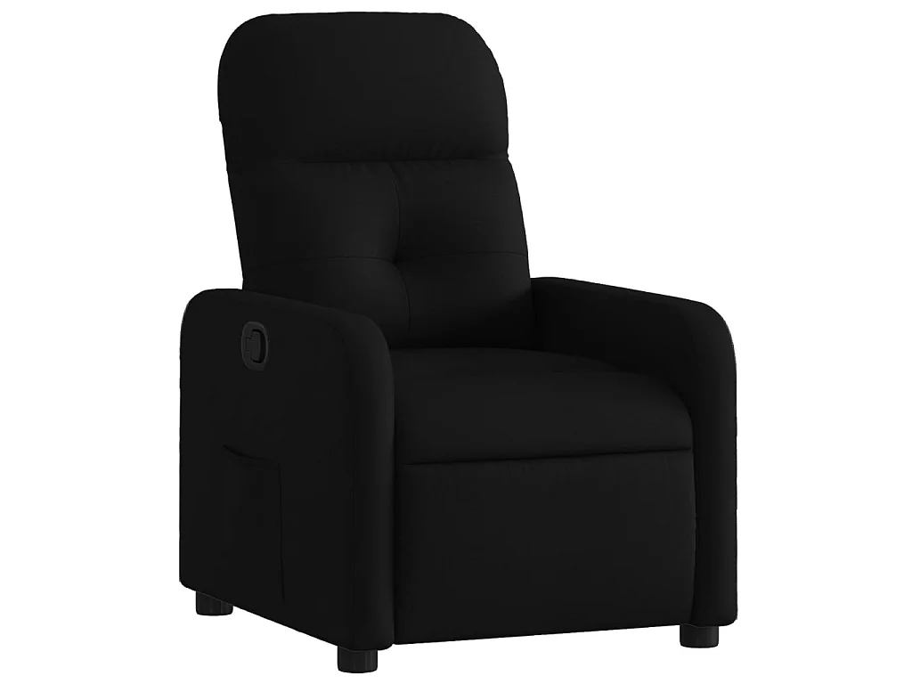 Fauteuil inclinable Noir Tissu