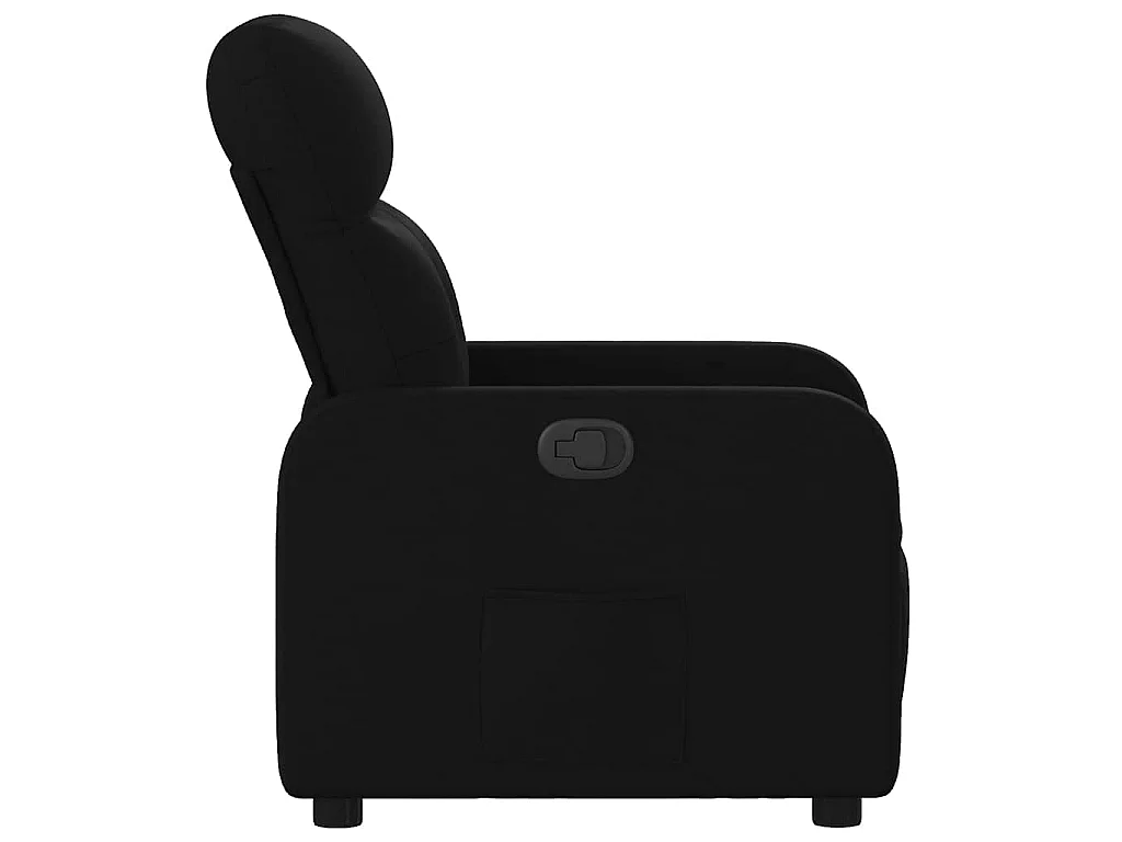 Fauteuil inclinable Noir Tissu