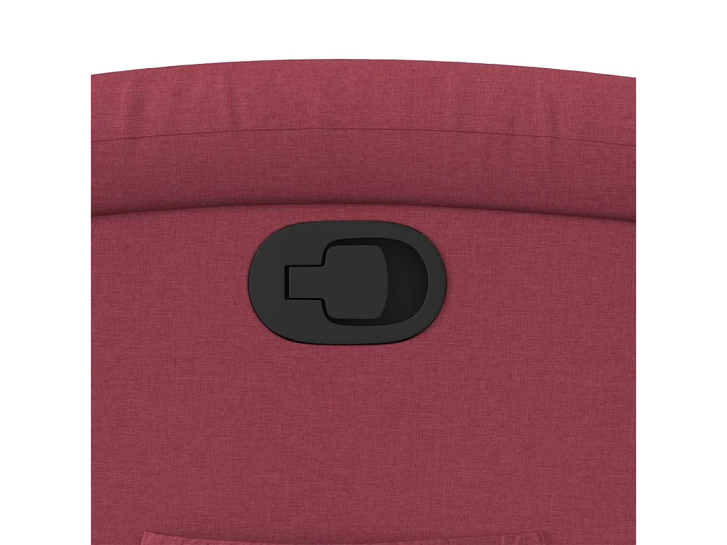 Poltrona reclinável tecido vermelho tinto
