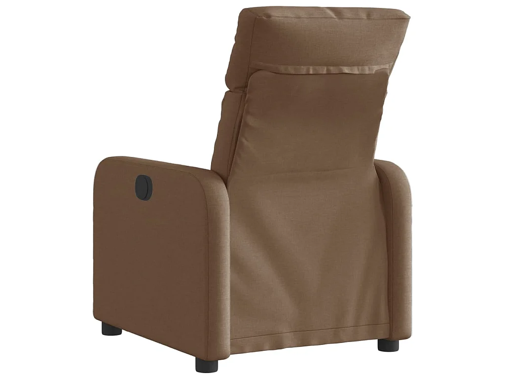 Fauteuil inclinable électrique Marron Tissu