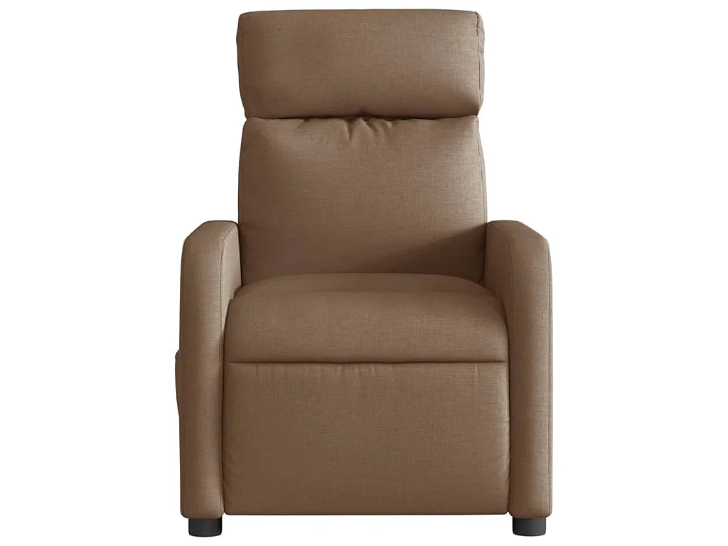 Fauteuil inclinable électrique Marron Tissu