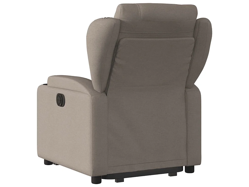 Sta-op-stoel elektrisch verstelbaar stof taupe