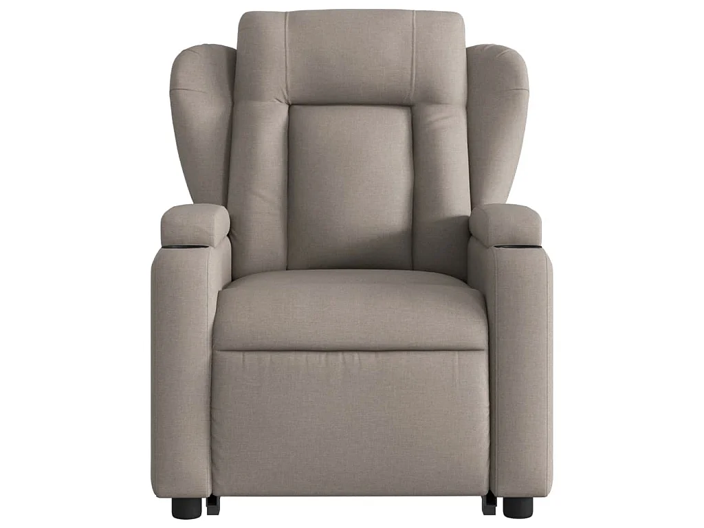 Sta-op-stoel elektrisch verstelbaar stof taupe