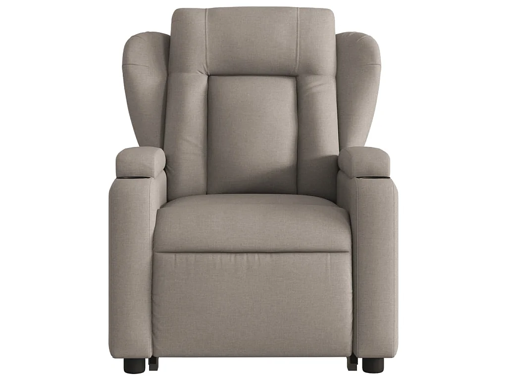 Sta-op-stoel elektrisch verstelbaar stof taupe