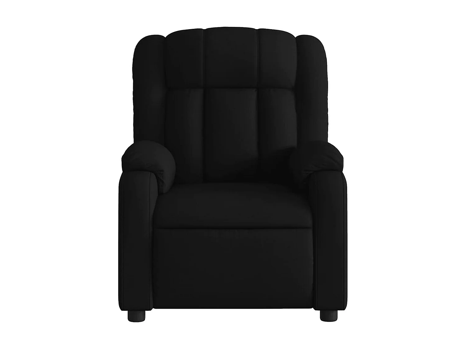 Fauteuil de massage inclinable Noir Tissu