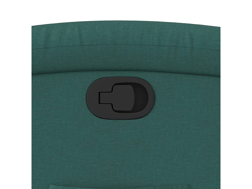 Poltrona Reclinabile in Tessuto Verde Scuro